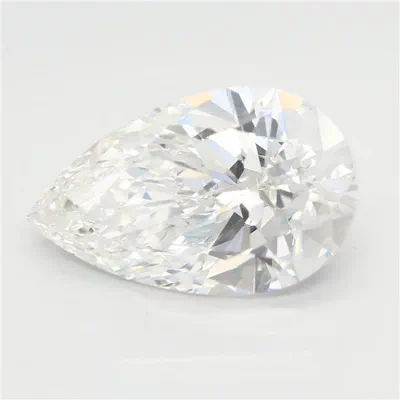 4.09ct F VVS2 Rare Carat Ideal Cut Pear Lab Grown Diamond