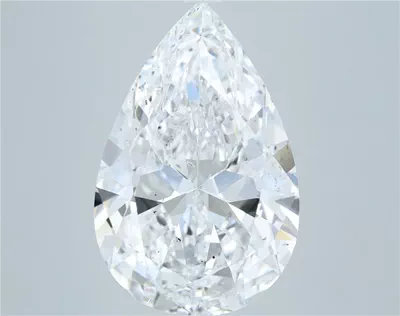 5.58ct E SI1 Rare Carat Ideal Cut Pear Diamond