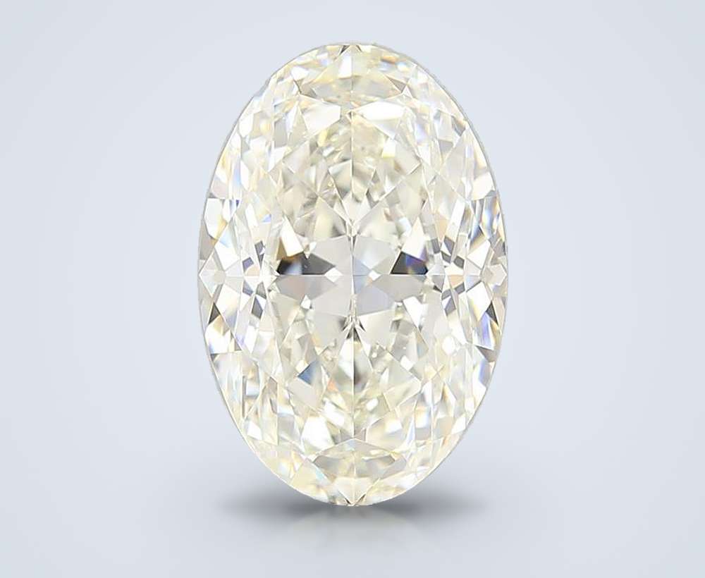 5.02ct K SI2 Rare Carat Ideal Cut Oval Diamond
