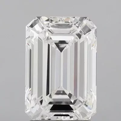 30.18ct D VVS2 Excellent Cut Emerald Lab Grown Diamond