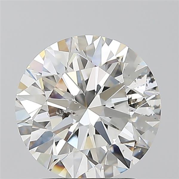 2.06ct I SI2 Rare Carat Ideal Cut Round Diamond
