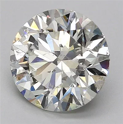 3.20ct J SI2 Rare Carat Ideal Cut Round Diamond