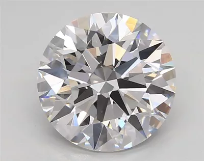 3.03ct D VVS2 Rare Carat Ideal Cut Round Lab Grown Diamond