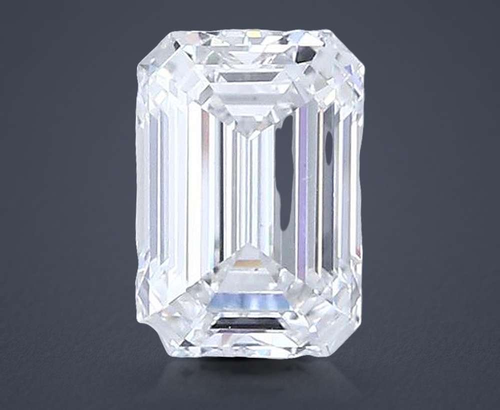 6.10ct E VS1 Excellent Cut Emerald Lab Grown Diamond