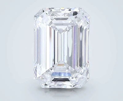 6.10ct E VS1 Excellent Cut Emerald Lab Grown Diamond