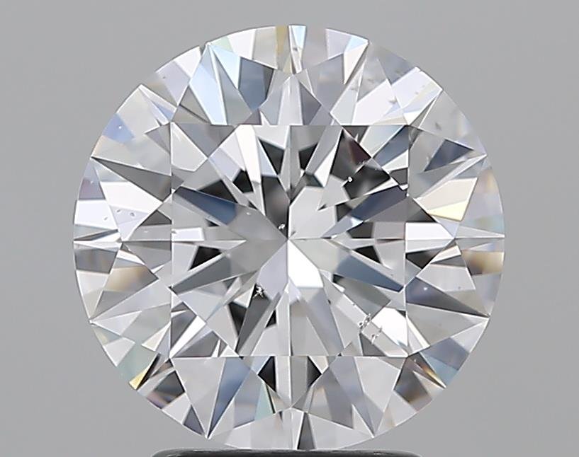 2.81ct D SI1 Rare Carat Ideal Cut Round Diamond