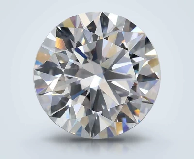 3.05ct E VVS2 Rare Carat Ideal Cut Round Lab Grown Diamond