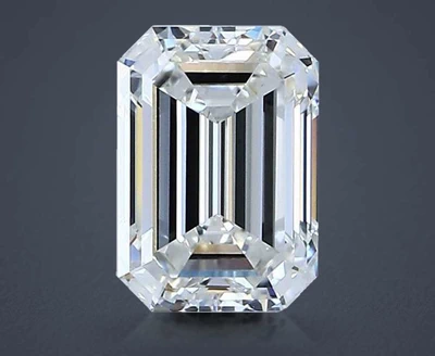 1.32ct H VVS2 Rare Carat Ideal Cut Emerald Diamond