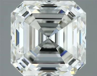 3.25ct H VVS2 Rare Carat Ideal Cut Asscher Diamond