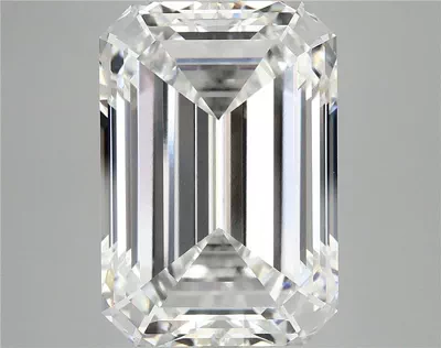 12.16ct F VVS2 Rare Carat Ideal Cut Emerald Lab Grown Diamond