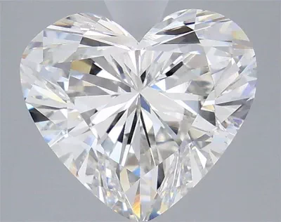 5.08ct F VS1 Rare Carat Ideal Cut Heart Lab Grown Diamond
