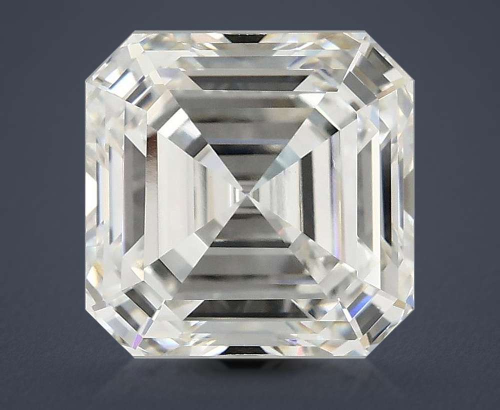 4.11ct F VVS2 Rare Carat Ideal Cut Asscher Lab Grown Diamond