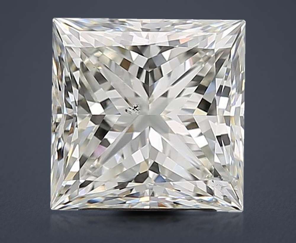 3.50ct I SI1 Rare Carat Ideal Cut Princess Diamond