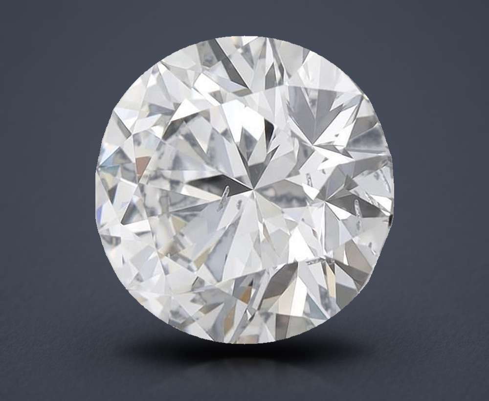 2.43ct D SI2 Rare Carat Ideal Cut Round Lab Grown Diamond
