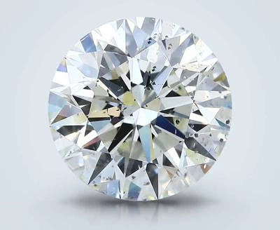 4.53ct J SI2 Rare Carat Ideal Cut Round Diamond
