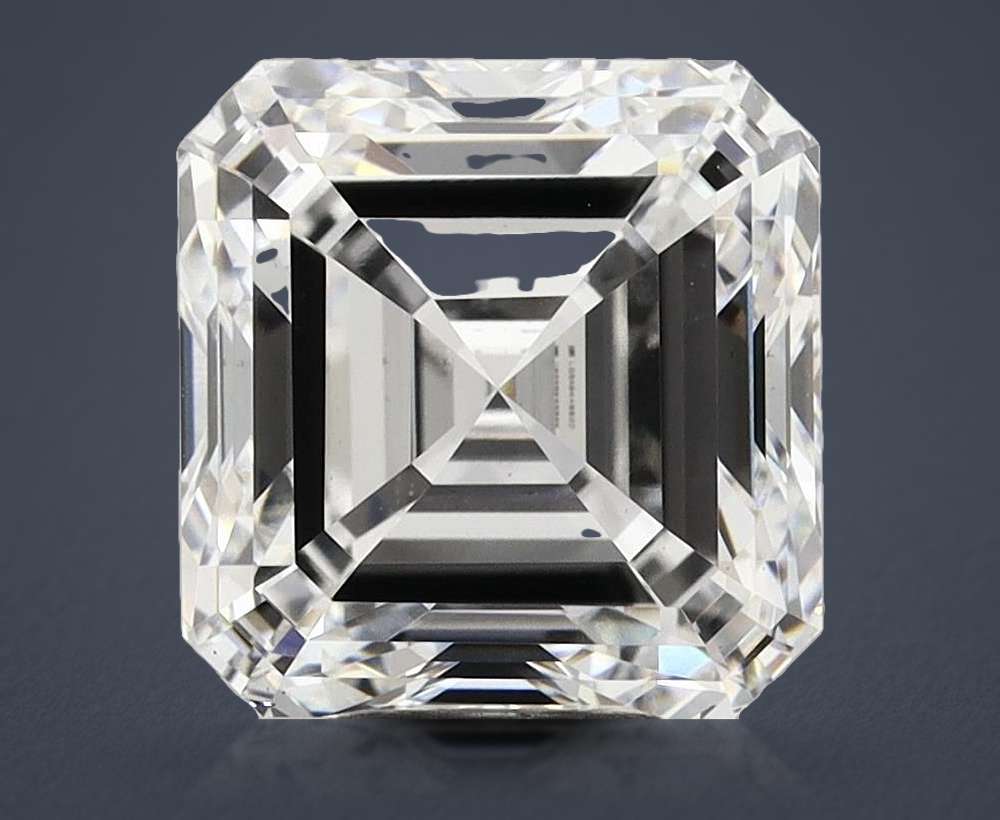 7.01ct F VS1 Very Good Cut Asscher Lab Grown Diamond