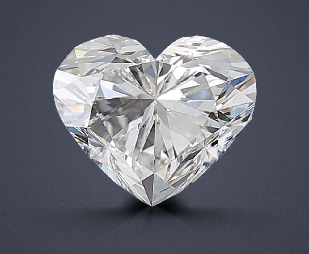 1.01ct G SI1 Rare Carat Ideal Cut Heart Diamond