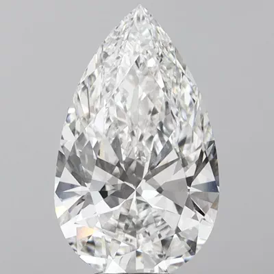 10.60ct E VVS2 Rare Carat Ideal Cut Pear Lab Grown Diamond