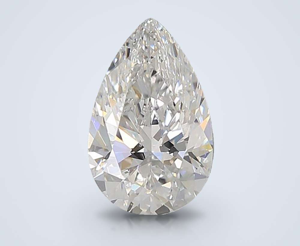 1.58ct D VS1 Rare Carat Ideal Cut Pear Lab Grown Diamond