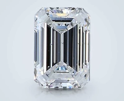 1.51ct D SI1 Rare Carat Ideal Cut Emerald Diamond
