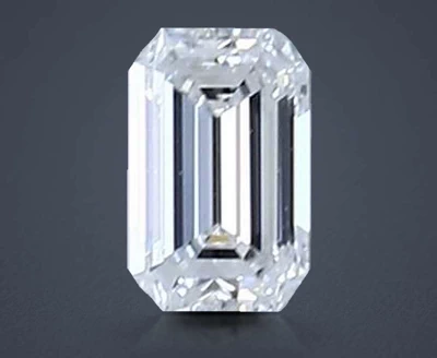 0.30ct D VS2 Rare Carat Ideal Cut Emerald Diamond