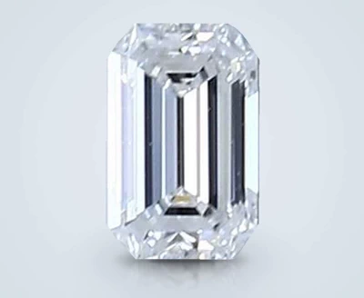 0.30ct D VS2 Rare Carat Ideal Cut Emerald Diamond