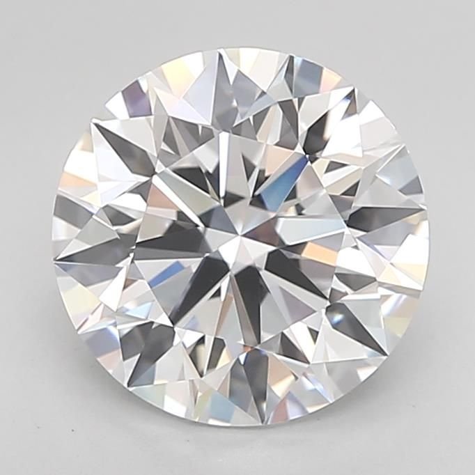 2.86ct D IF Rare Carat Ideal Cut Round Lab Grown Diamond
