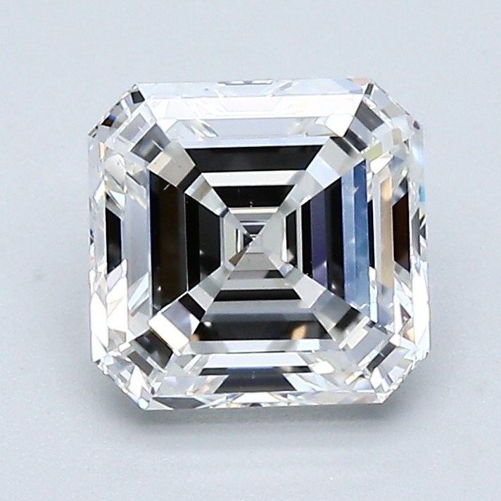 1.70ct F SI1 Rare Carat Ideal Cut Asscher Diamond
