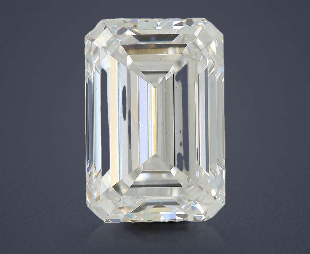 5.06ct F VS1 Rare Carat Ideal Cut Emerald Lab Grown Diamond