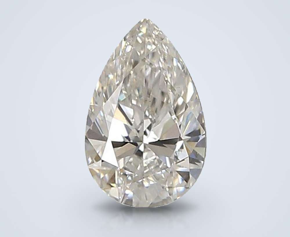 0.90ct F VS1 Rare Carat Ideal Cut Pear Lab Grown Diamond