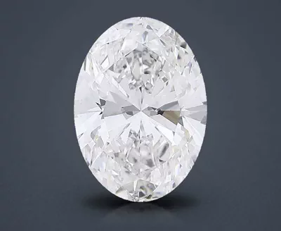 11.07ct F VS1 Rare Carat Ideal Cut Oval Lab Grown Diamond