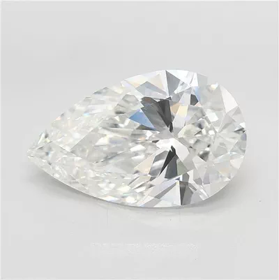 7.09ct F VS1 Rare Carat Ideal Cut Pear Lab Grown Diamond