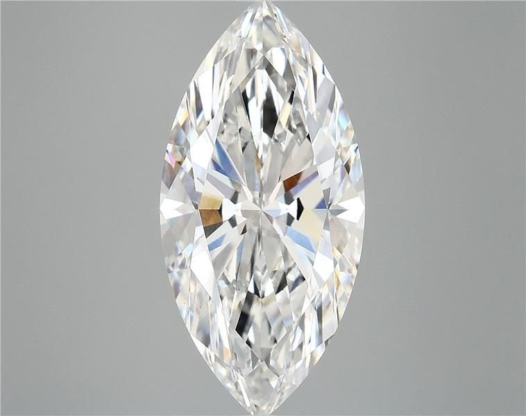 6.16ct F VS1 Rare Carat Ideal Cut Marquise Lab Grown Diamond