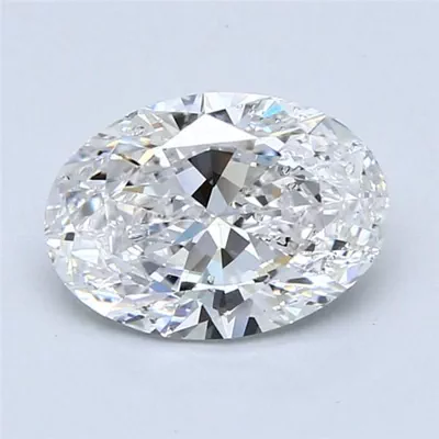 1.81ct D SI2 Rare Carat Ideal Cut Oval Diamond