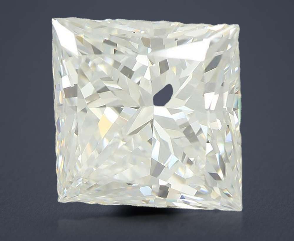 5.02ct F VVS2 Rare Carat Ideal Cut Princess Lab Grown Diamond