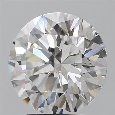 3.02ct E SI1 Rare Carat Ideal Cut Round Diamond