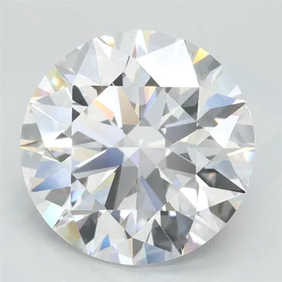 3.04ct D FL Rare Carat Ideal Cut Round Lab Grown Diamond