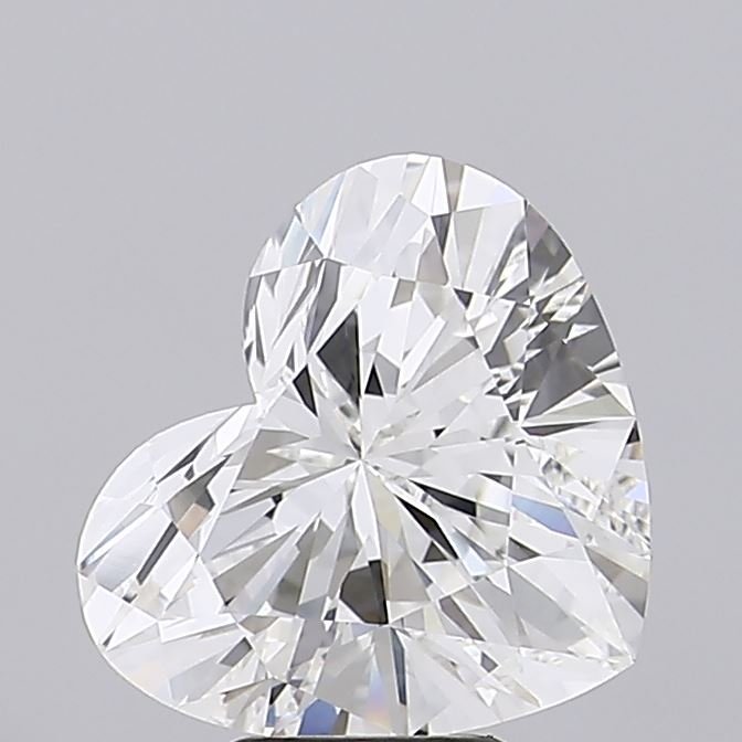 6.40ct F VVS2 Rare Carat Ideal Cut Heart Lab Grown Diamond