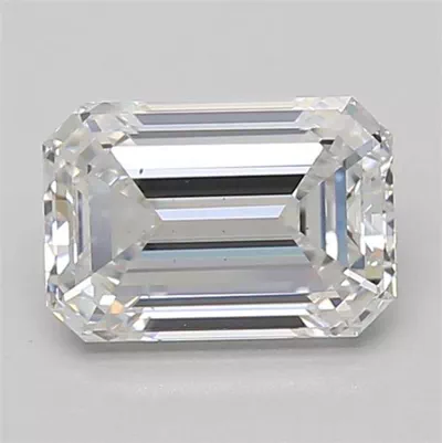 1.97ct D VS2 Rare Carat Ideal Cut Emerald Lab Grown Diamond