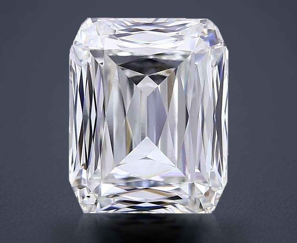 6.07ct H VS2 Rare Carat Ideal Cut Radiant Lab Grown Diamond
