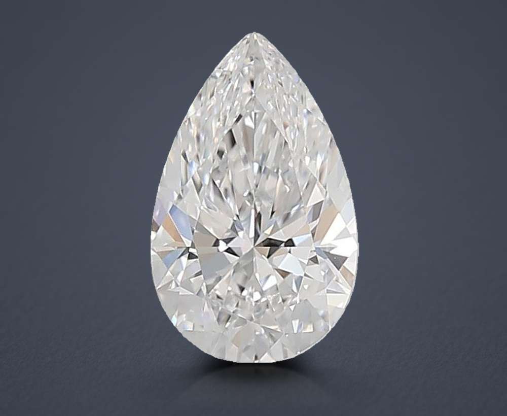 1.58ct D VVS2 Rare Carat Ideal Cut Pear Lab Grown Diamond