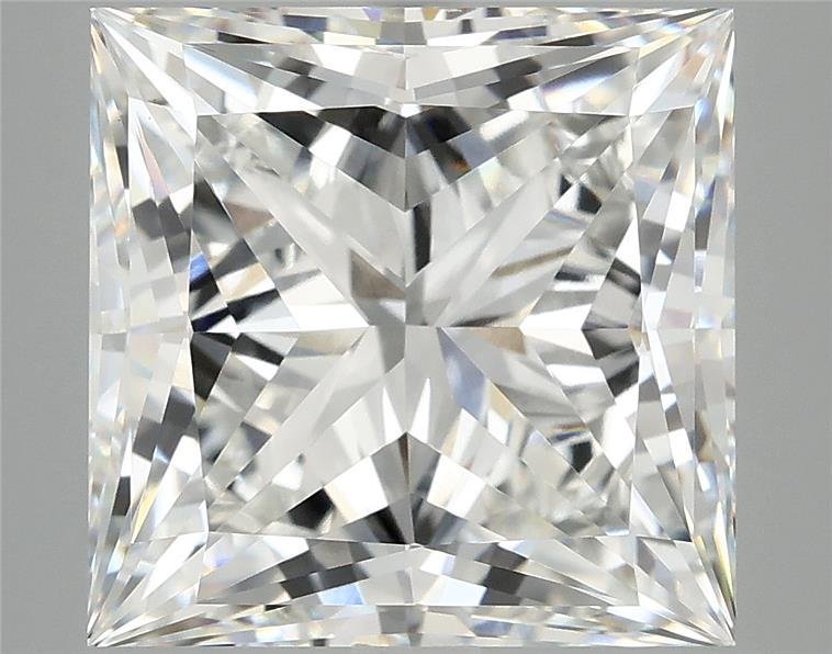 7.44ct F VVS2 Rare Carat Ideal Cut Princess Lab Grown Diamond