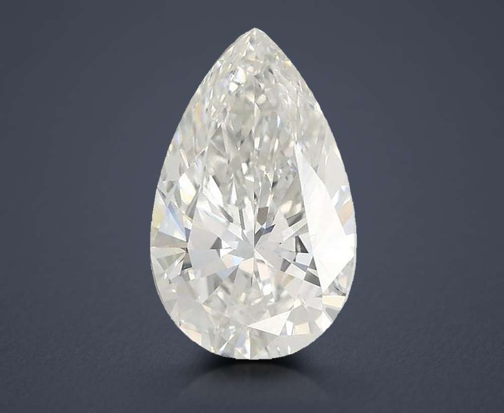 4.06ct G VVS2 Rare Carat Ideal Cut Pear Lab Grown Diamond