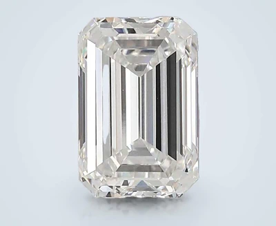 4.03ct F VS1 Rare Carat Ideal Cut Emerald Lab Grown Diamond