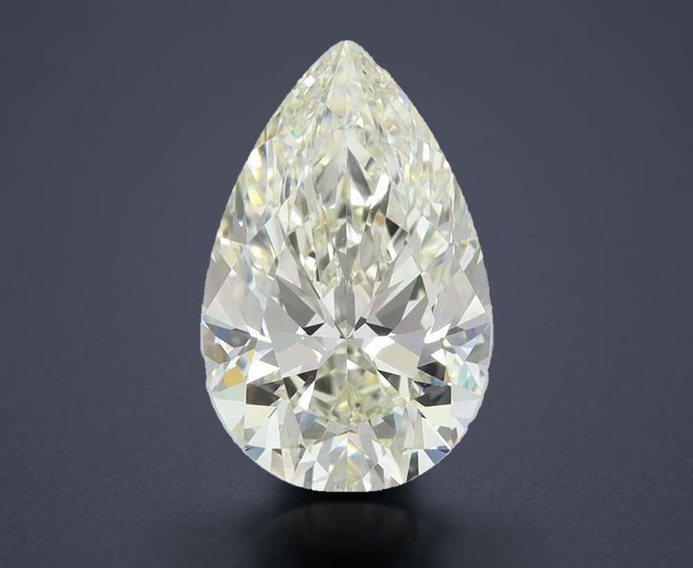 2.18ct K VVS2 Rare Carat Ideal Cut Pear Diamond