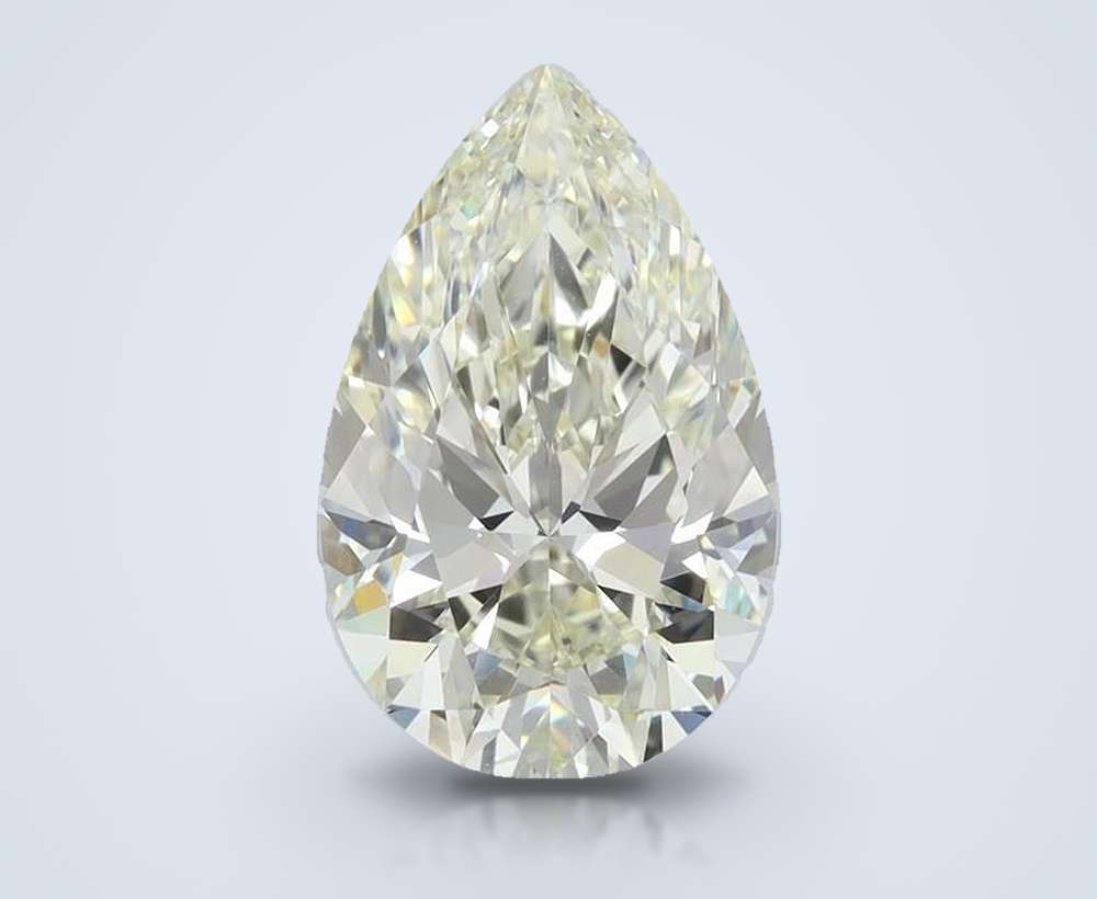 2.18ct K VVS2 Rare Carat Ideal Cut Pear Diamond