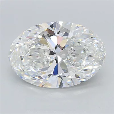 3.75ct D VVS2 Rare Carat Ideal Cut Oval Lab Grown Diamond