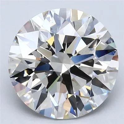 3.18ct K VS2 Rare Carat Ideal Cut Round Diamond