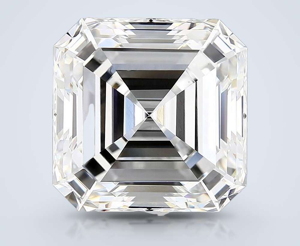 10.07ct F VVS2 Very Good Cut Asscher Lab Grown Diamond
