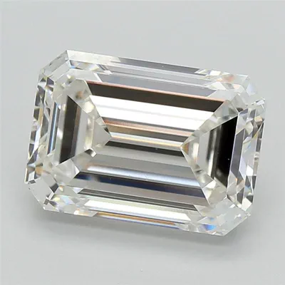 5.02ct G VVS2 Rare Carat Ideal Cut Emerald Lab Grown Diamond